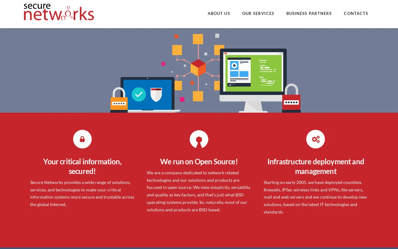Screenshot of securenetworks.pt