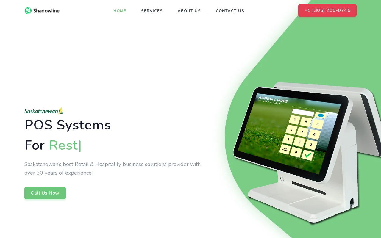Screenshot of shadowlinepos.com