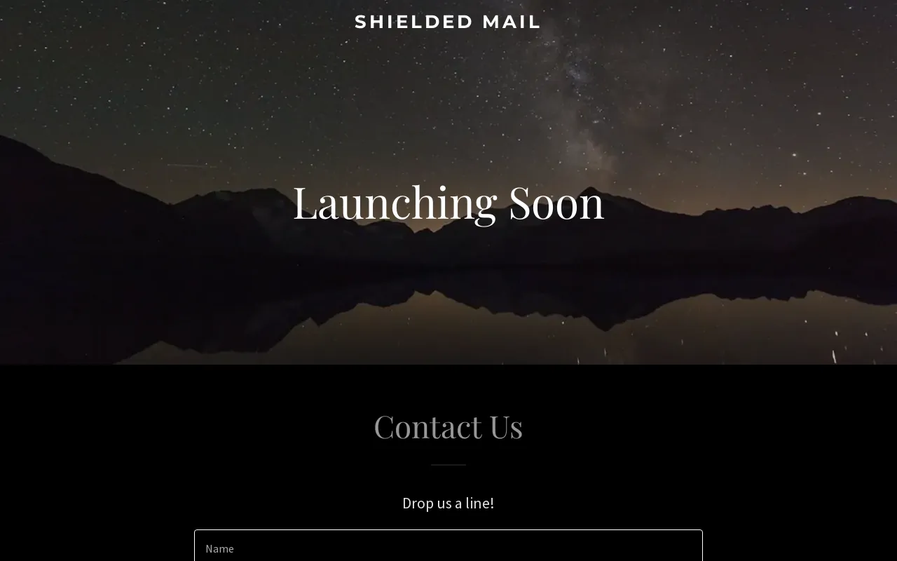 Screenshot of shieldedmail.com