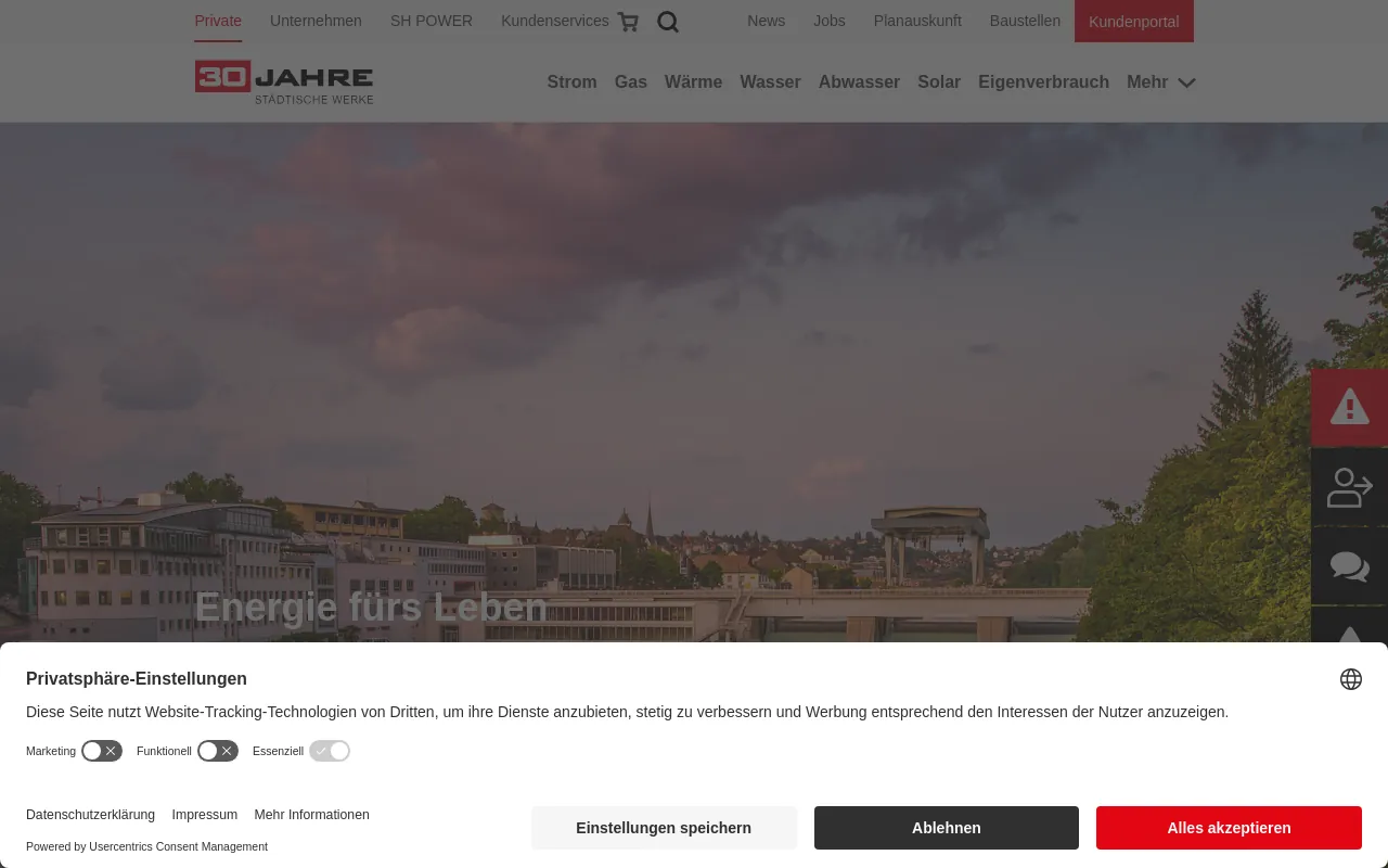 Screenshot of shpower.ch