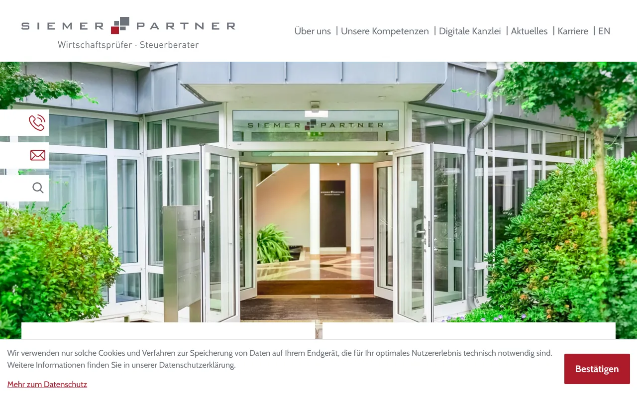 Screenshot of siemerundpartner.de