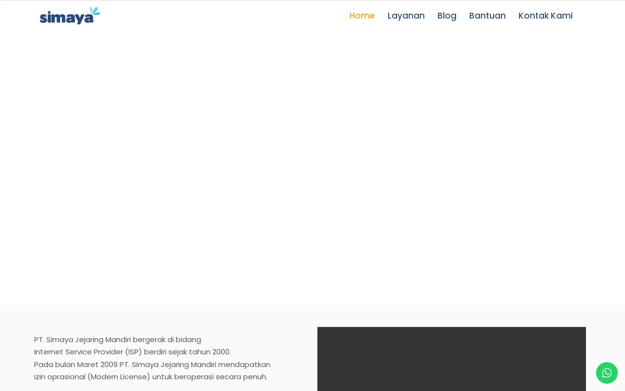 Screenshot of simaya.net.id