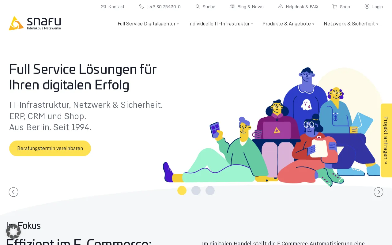 Screenshot of snafu.de
