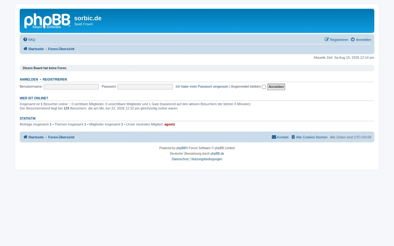 Screenshot of sorbic.de