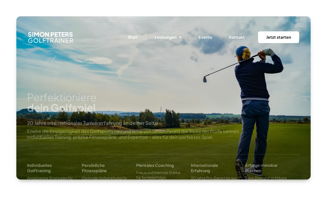Screenshot of sp-golftrainer.de