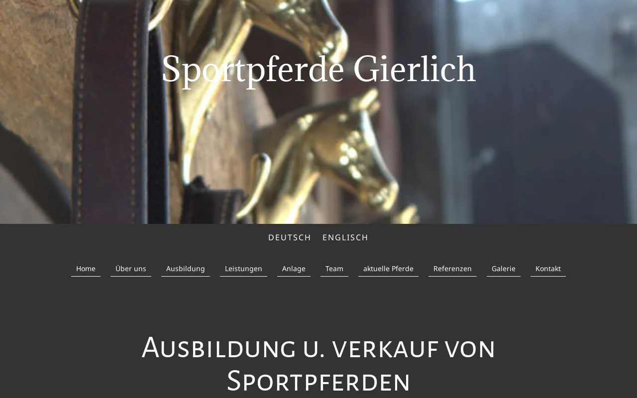 Screenshot of sportpferde-gierlich.de