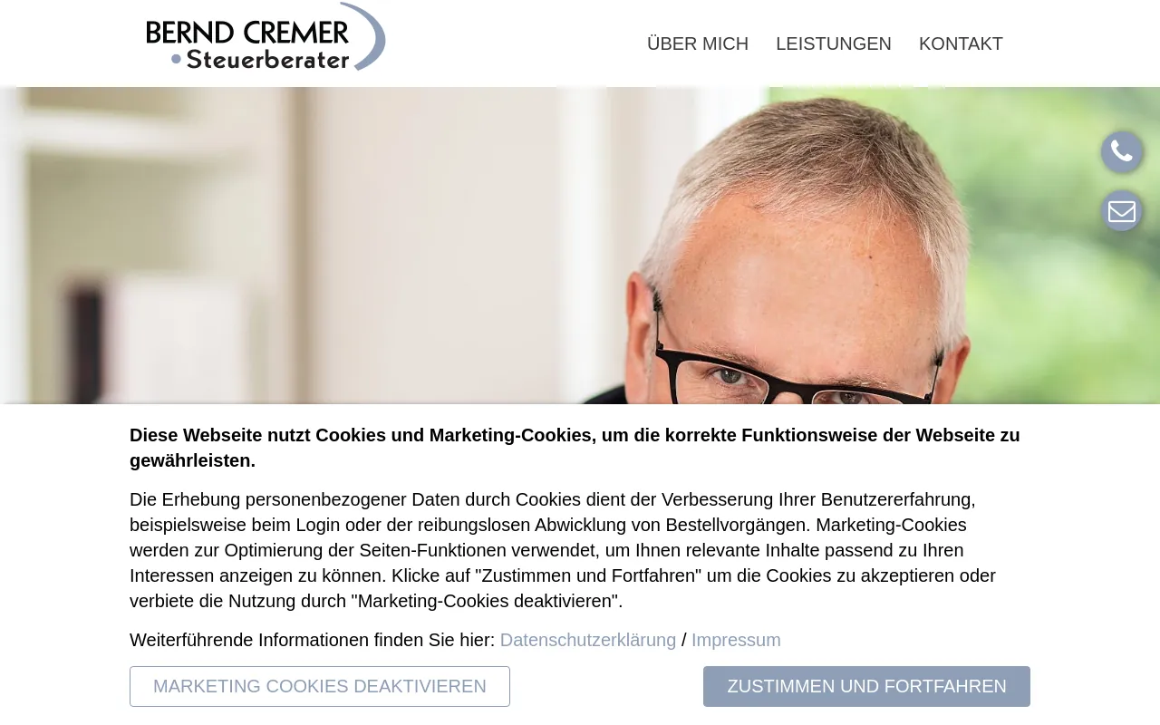 Screenshot of stb-cremer.de
