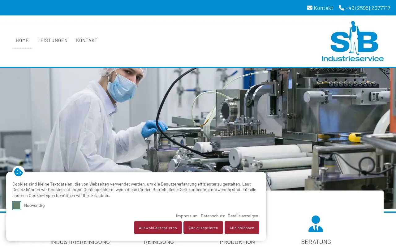 Screenshot of sub-industrieservice.de