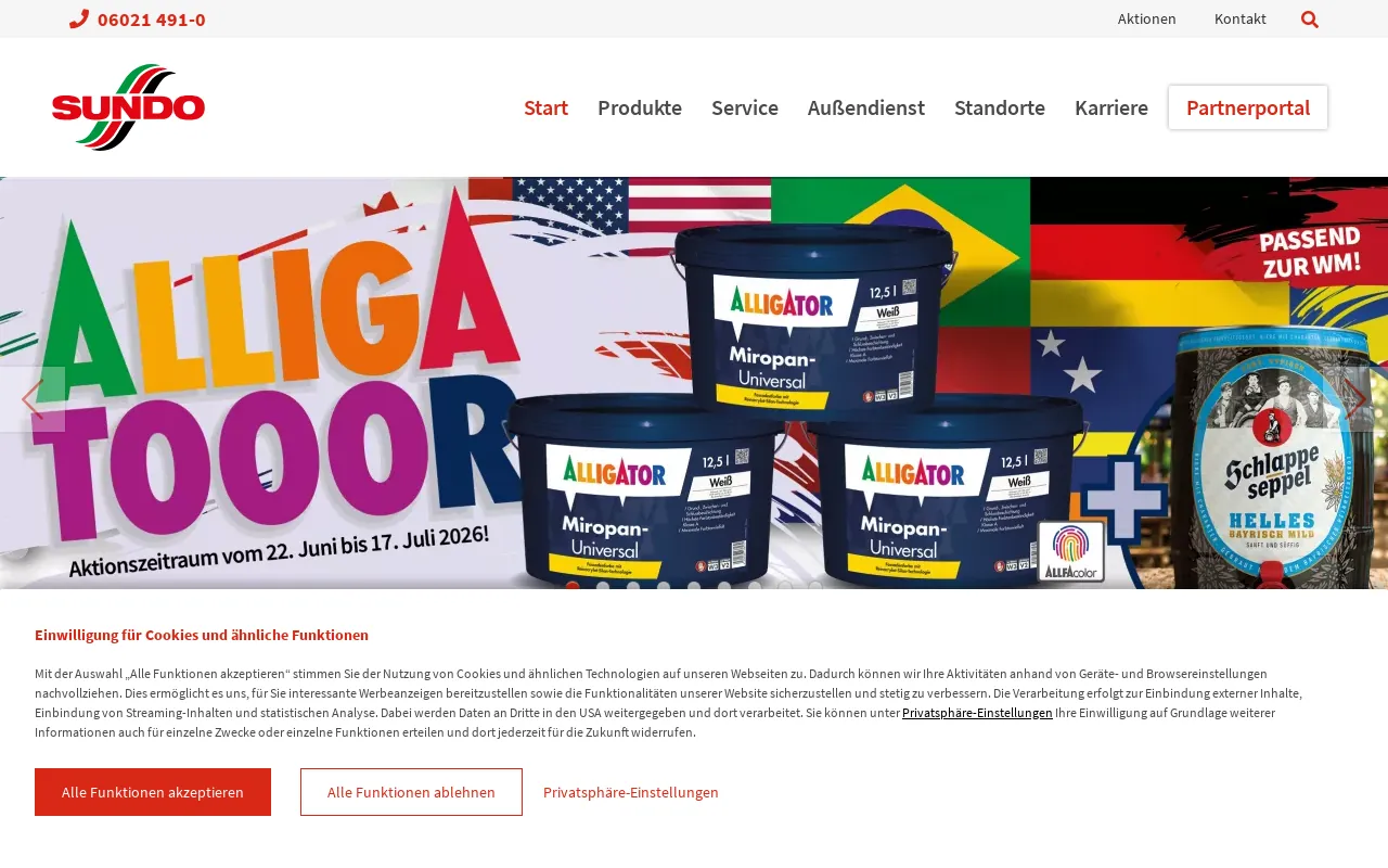 Screenshot of sundo.de