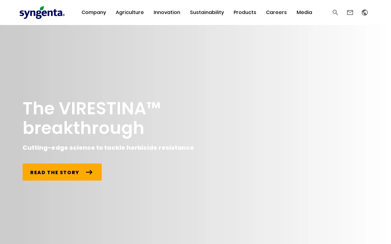 Screenshot of syngenta.com