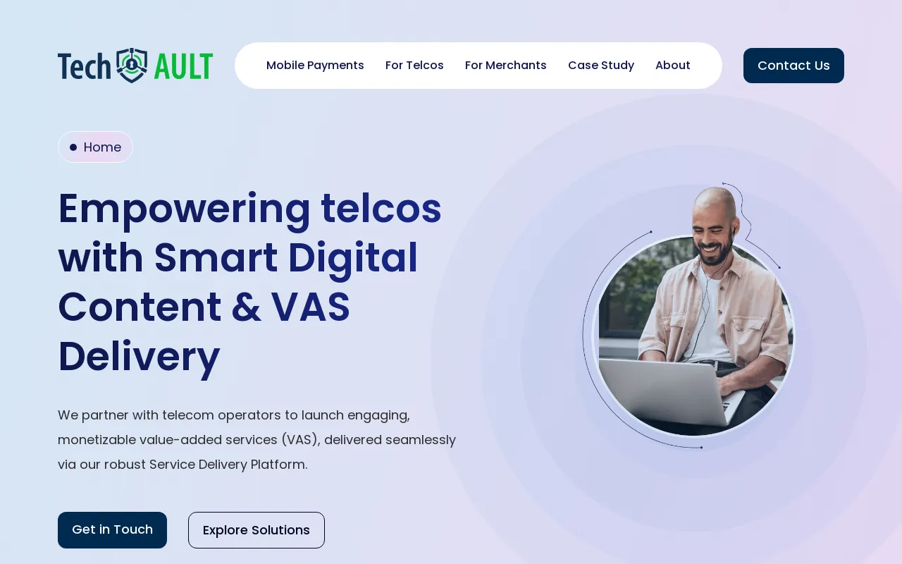 Screenshot of tech-vault.com
