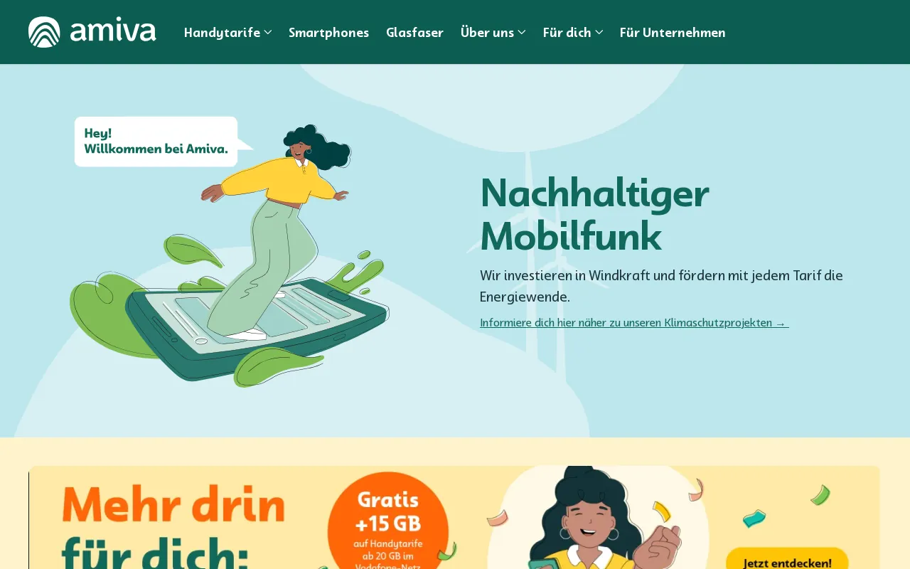 Screenshot of tele2.de