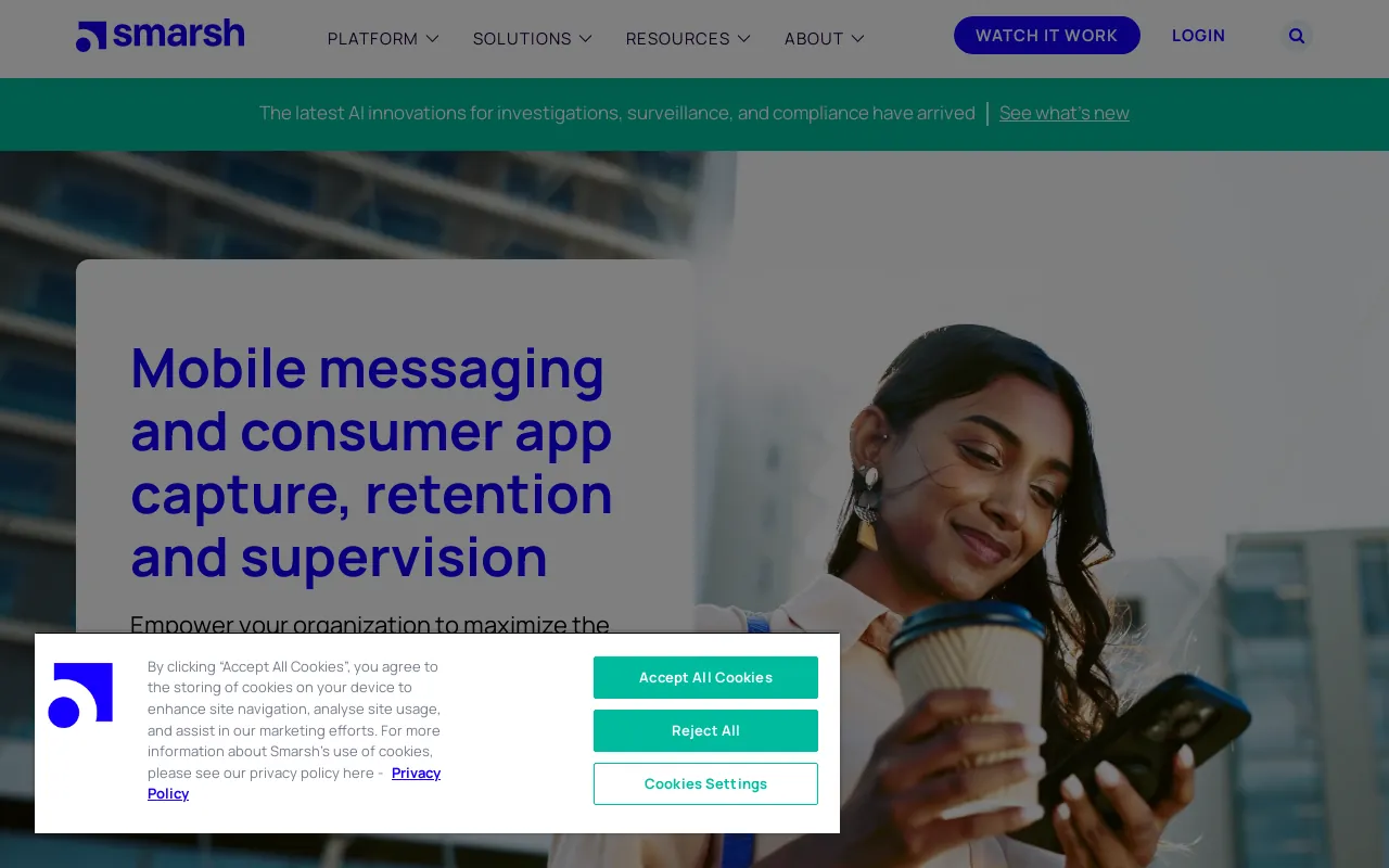 Screenshot of telemessage.com