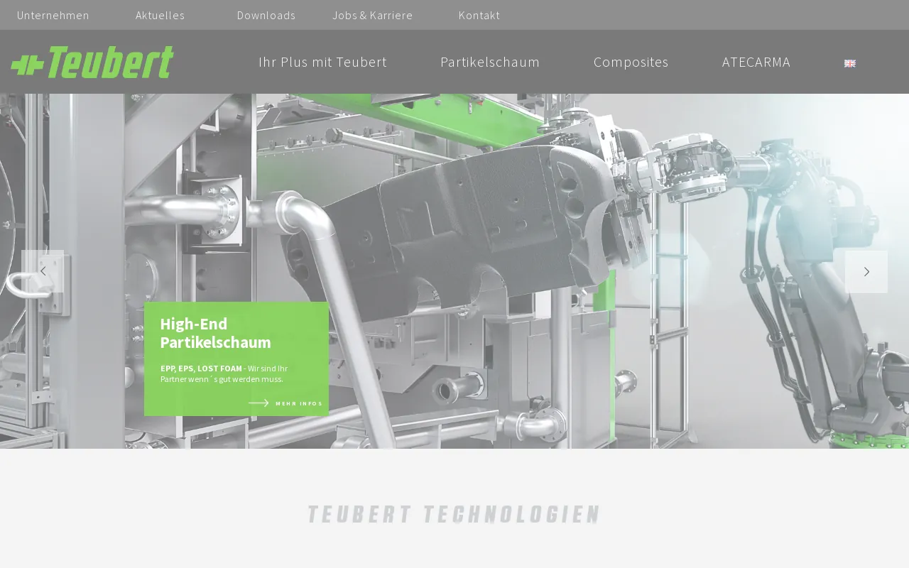 Screenshot of teubert.de