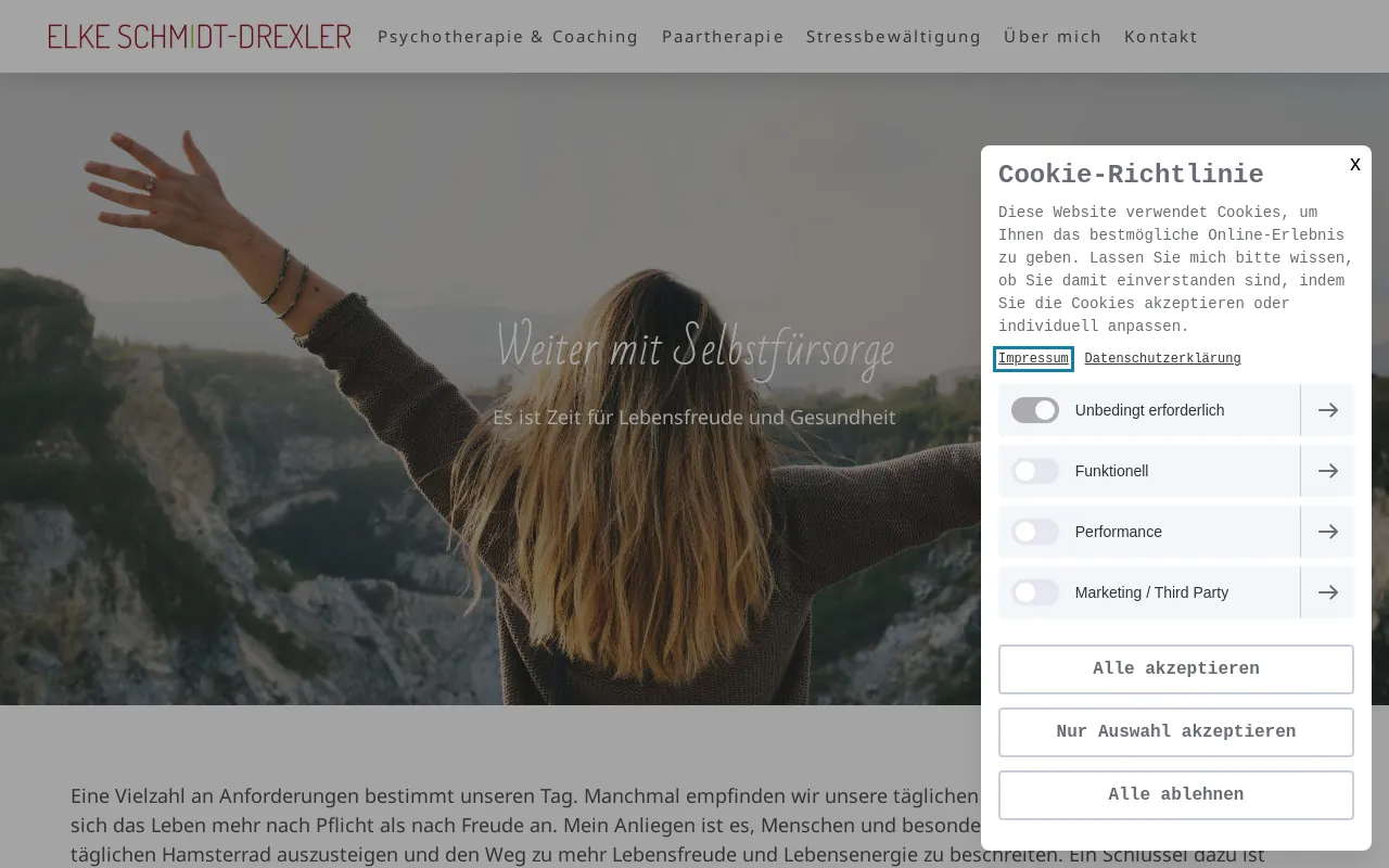 Screenshot of therapie-schmidt-drexler.de