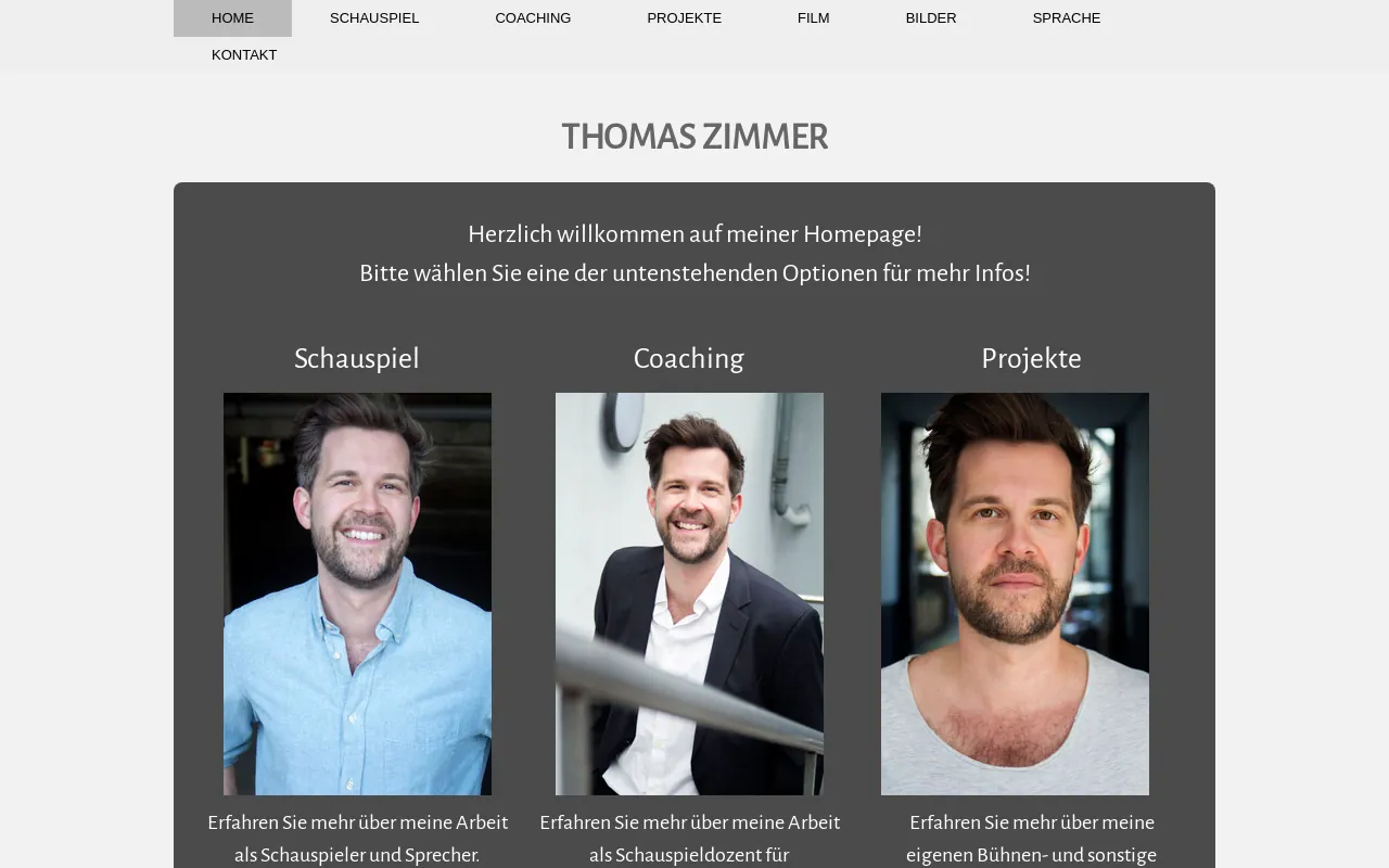 Screenshot of thomas-zimmer.com
