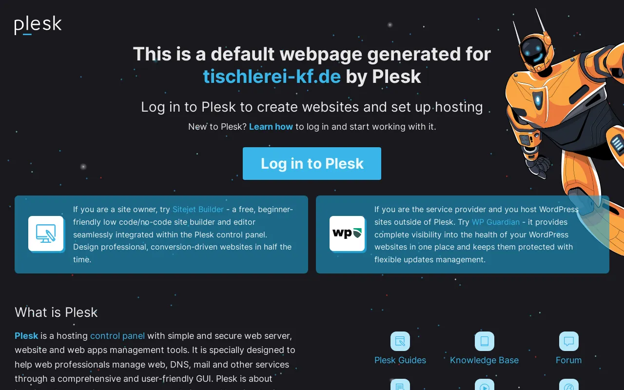 Screenshot of tischlerei-kf.de