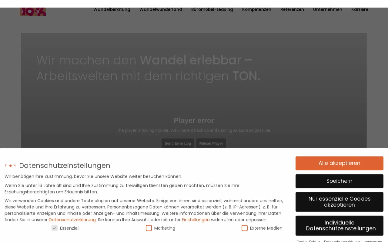 Screenshot of ton-objekt.de