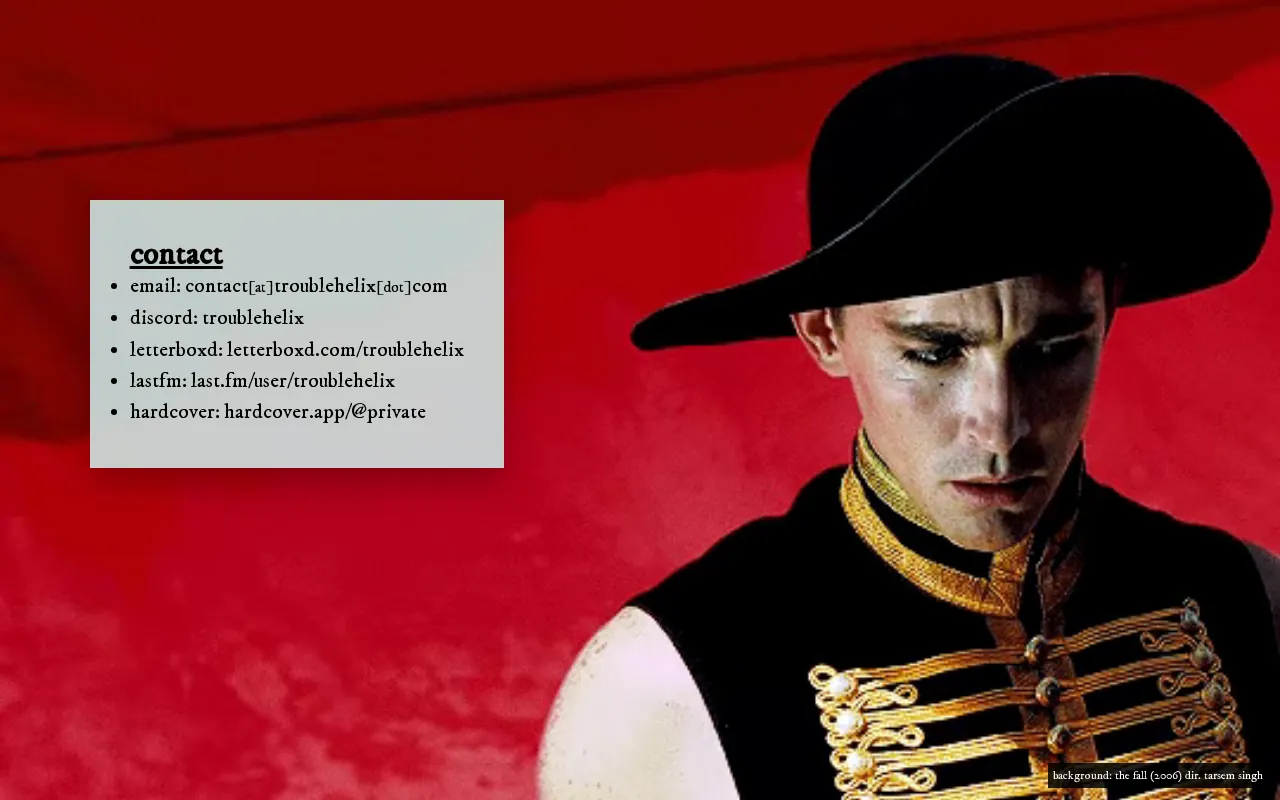 Screenshot of troublehelix.com