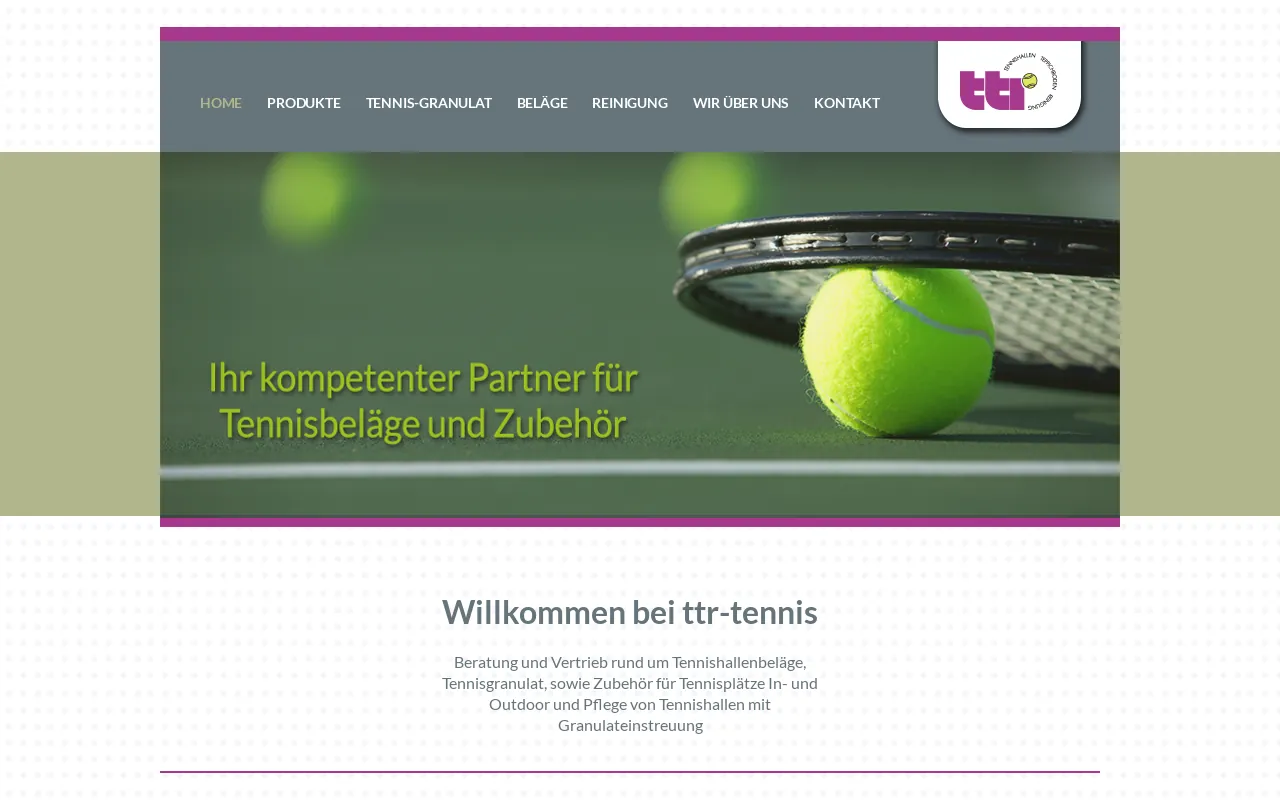 Screenshot of ttr-tennis.de