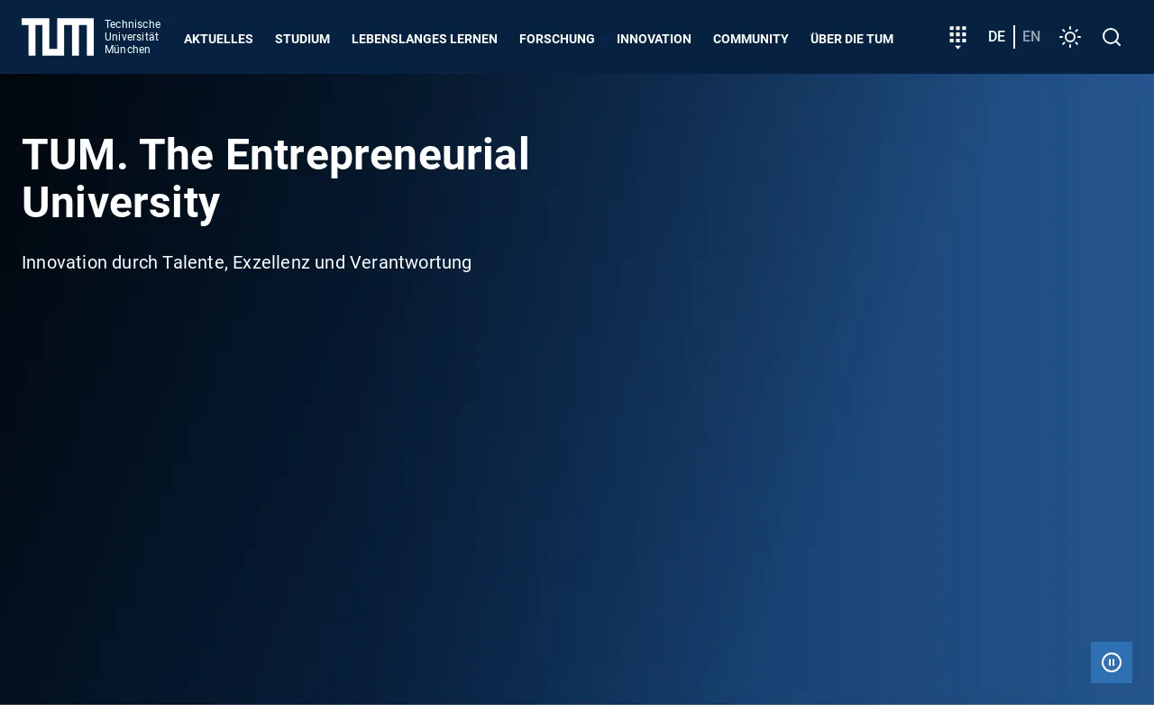 Screenshot of tum.de