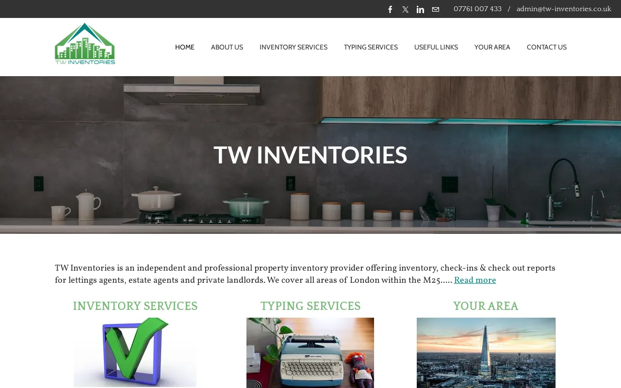 Screenshot of tw-inventories.co.uk
