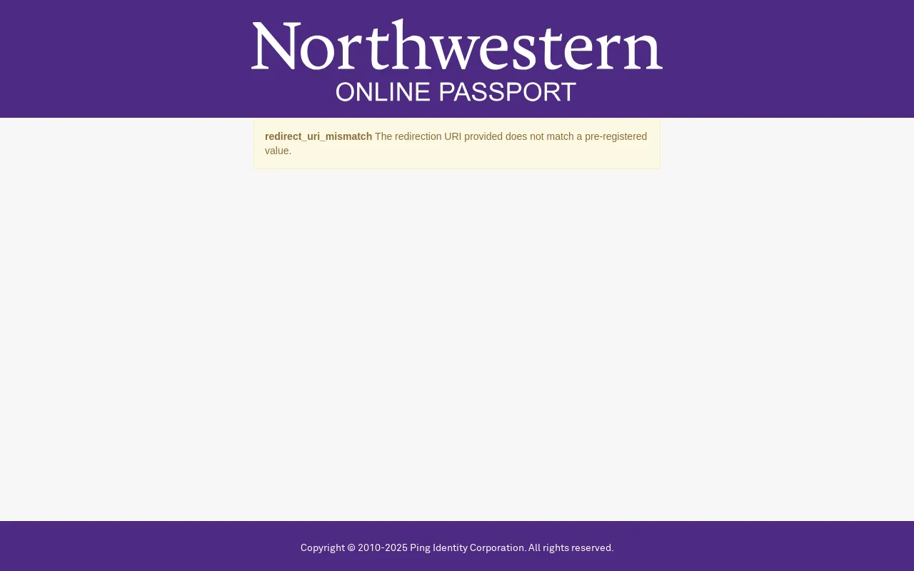 Screenshot of u.northwestern.edu