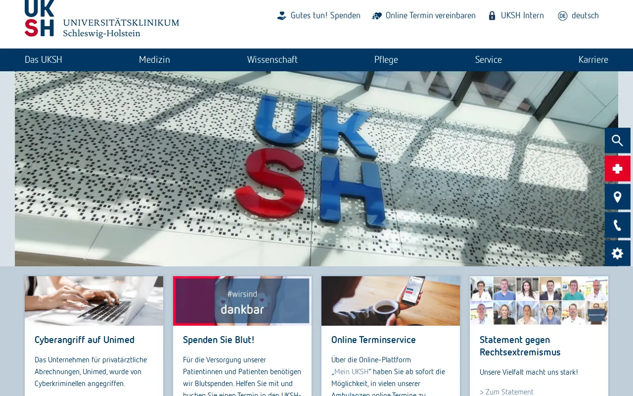 Screenshot of uksh.de