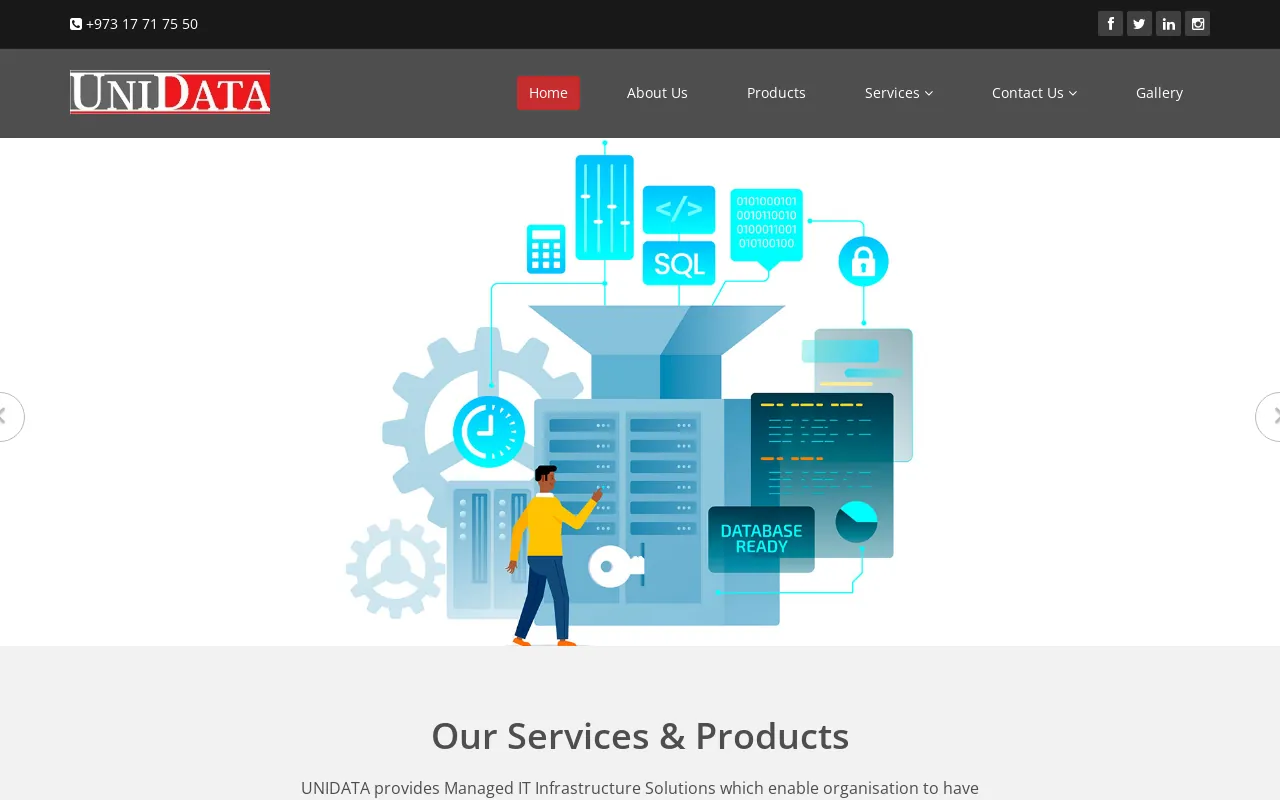 Screenshot of unidata-me.com