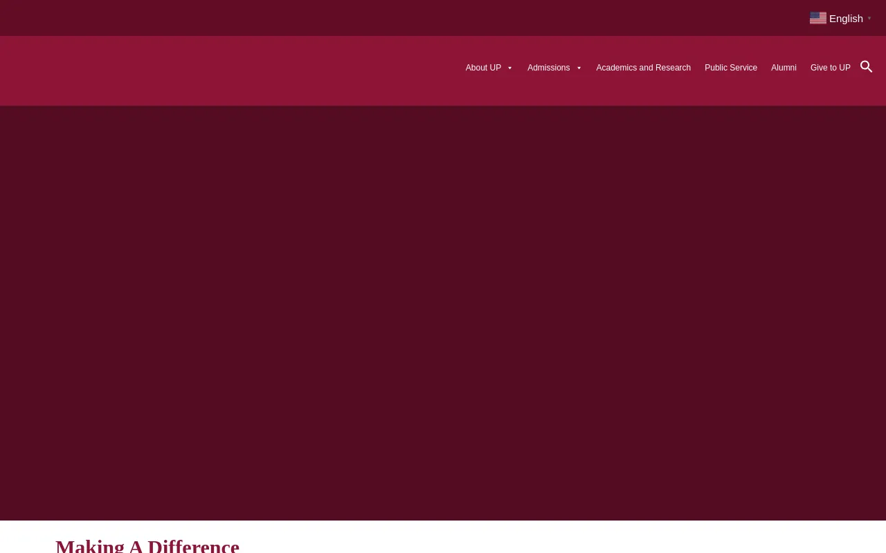 Screenshot of up.edu.ph