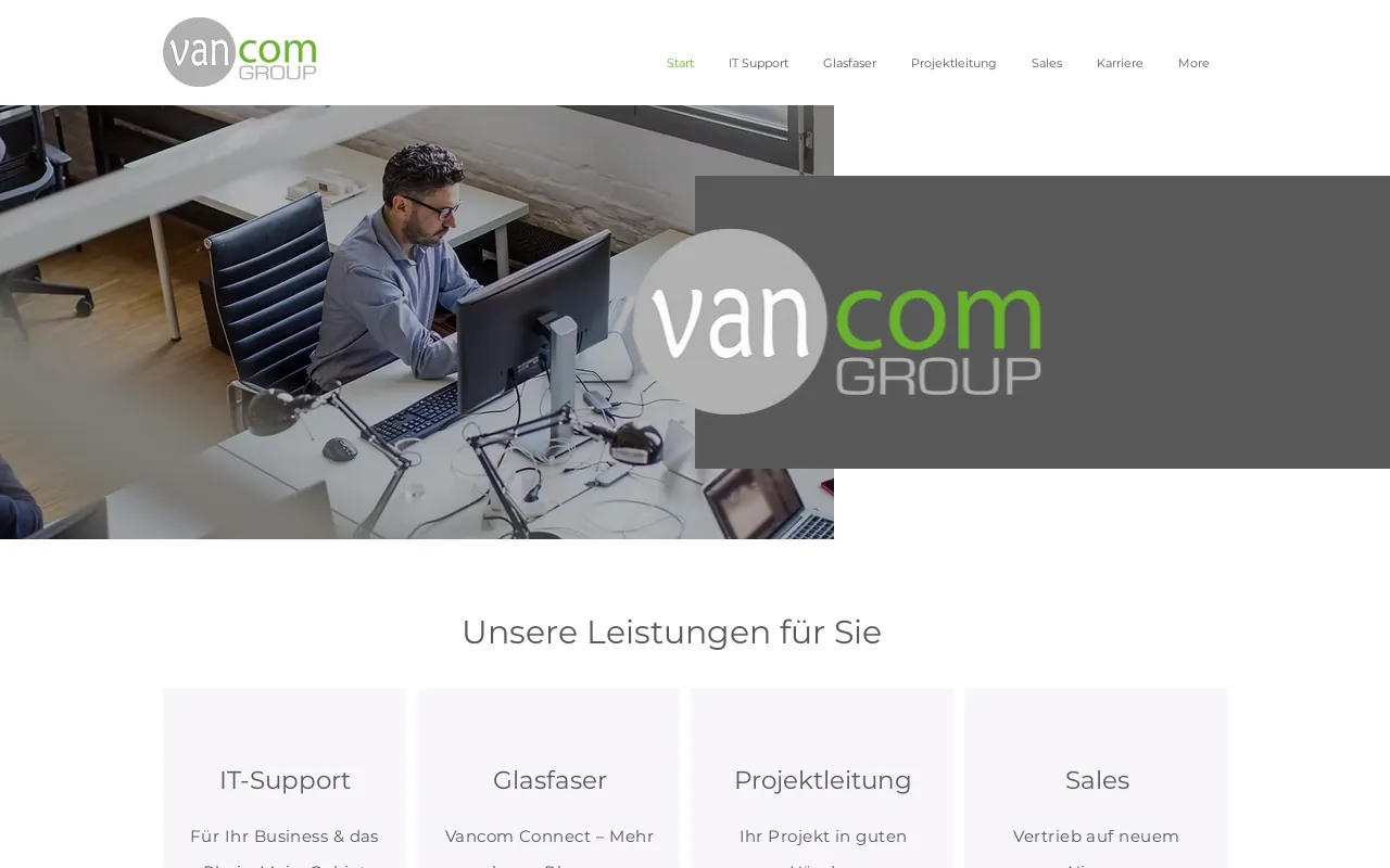 Screenshot of vancom-it.de