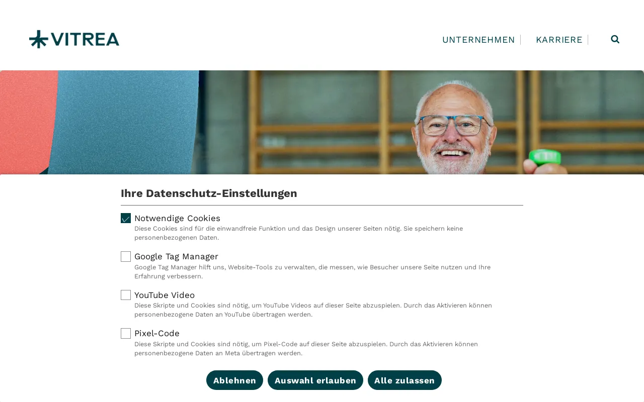 Screenshot of vitrea-gesundheit.de