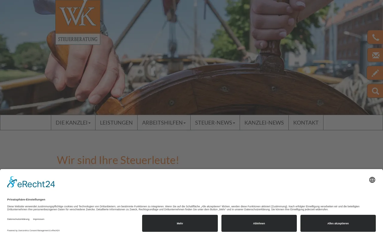 Screenshot of walther-steuerberatung.de