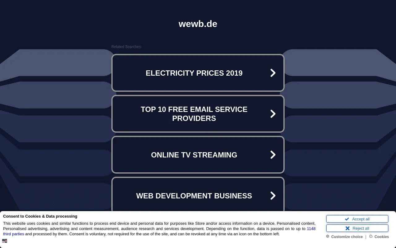 Screenshot of wewb.de