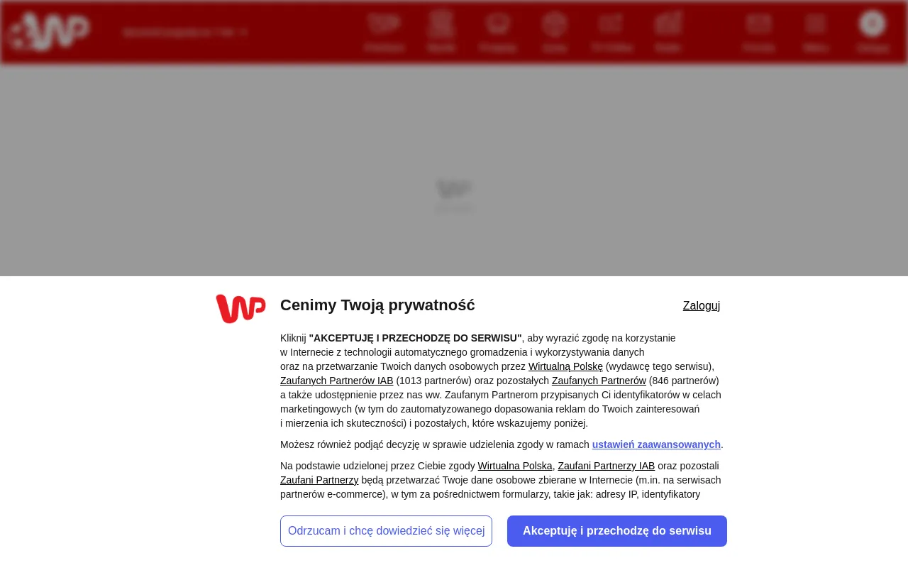 Screenshot of wp.pl