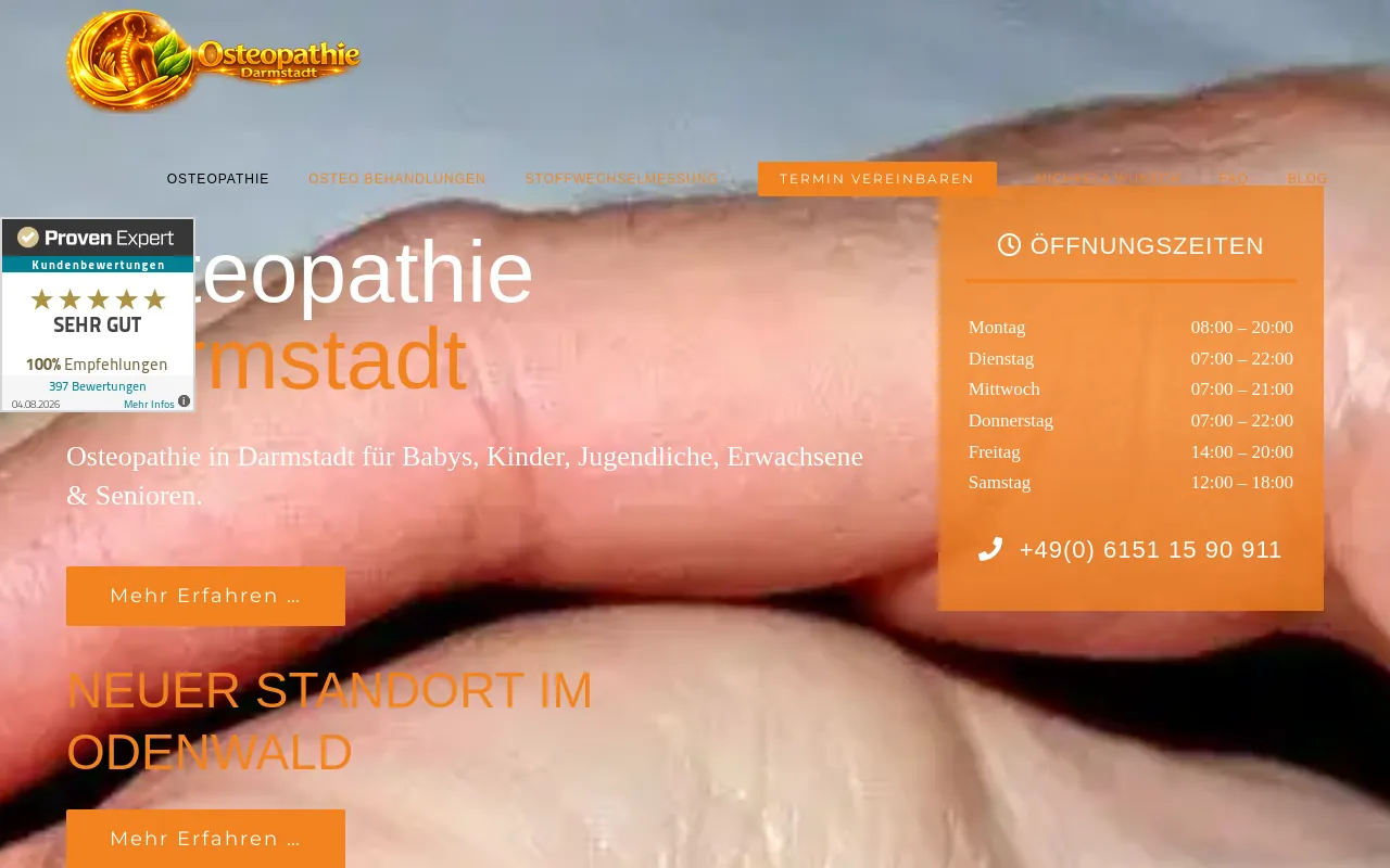 Screenshot of wunsch-osteopathie.de
