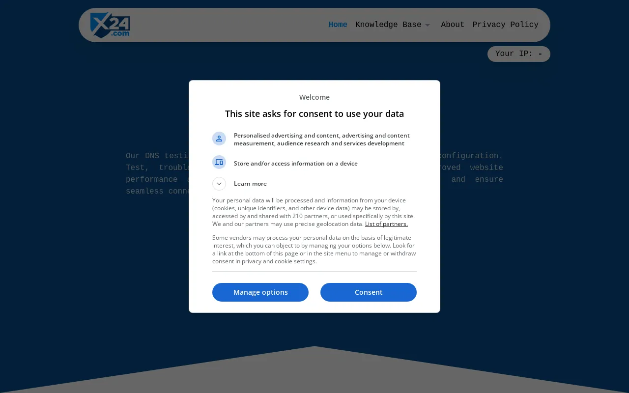 Screenshot of x24.com