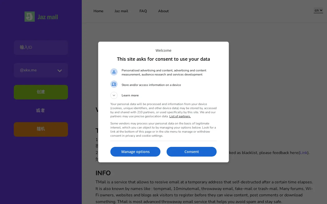 Screenshot of xkx.me