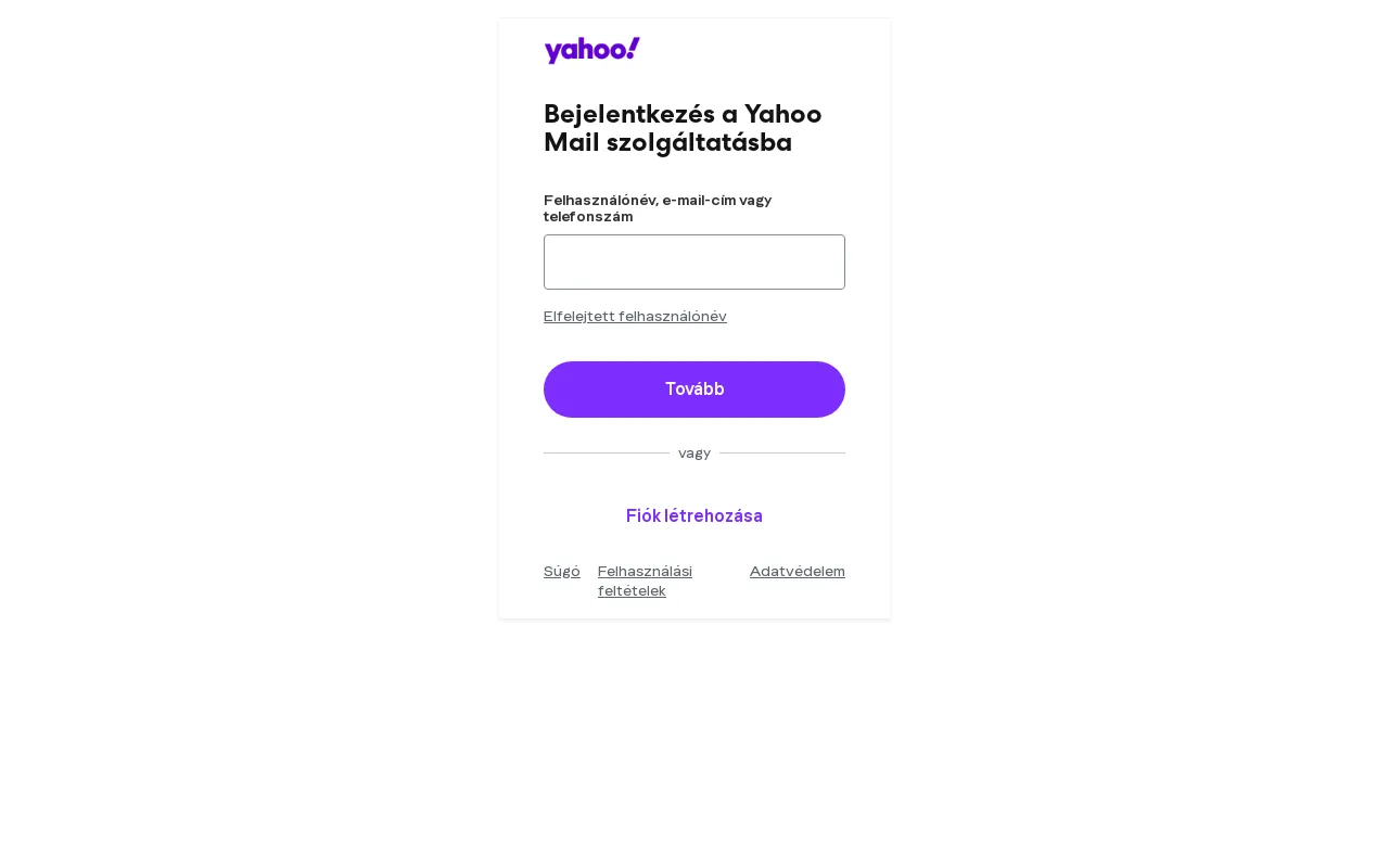 Screenshot of yahoo.hu
