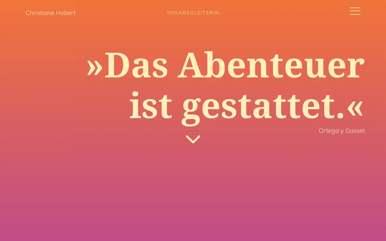 Screenshot of yoga-christianehobert.de