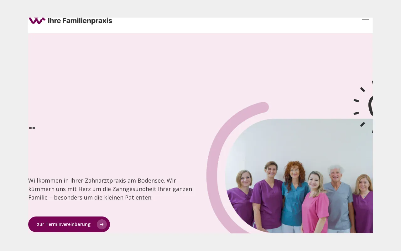 Screenshot of zahnarztamsee.com