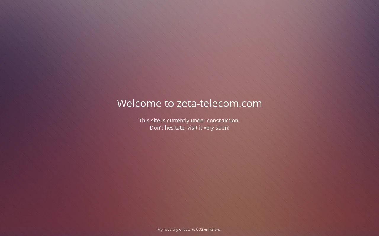 Screenshot of zeta-telecom.com